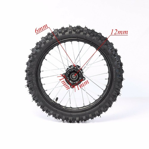 630mm Front Forks Triple 14" Wheel 60/100-14 Tire pit Bike Apollo 50cc 110 125cc - Picture 3 of 11