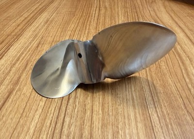 Vintage Hyrdroplane Propeller Stainless  LH 6-1/2 x 11 Pitch .56 bore NICE