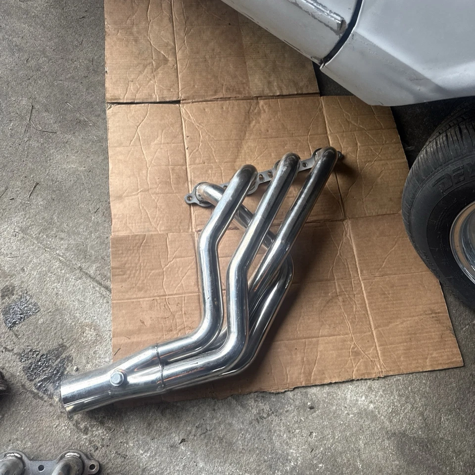 Сменные длинные трубчатые коллекторы коллекторы из нержавеющей стали LS для кузова Ford Mustang Fox 79-04 - Изображение 4 из 4