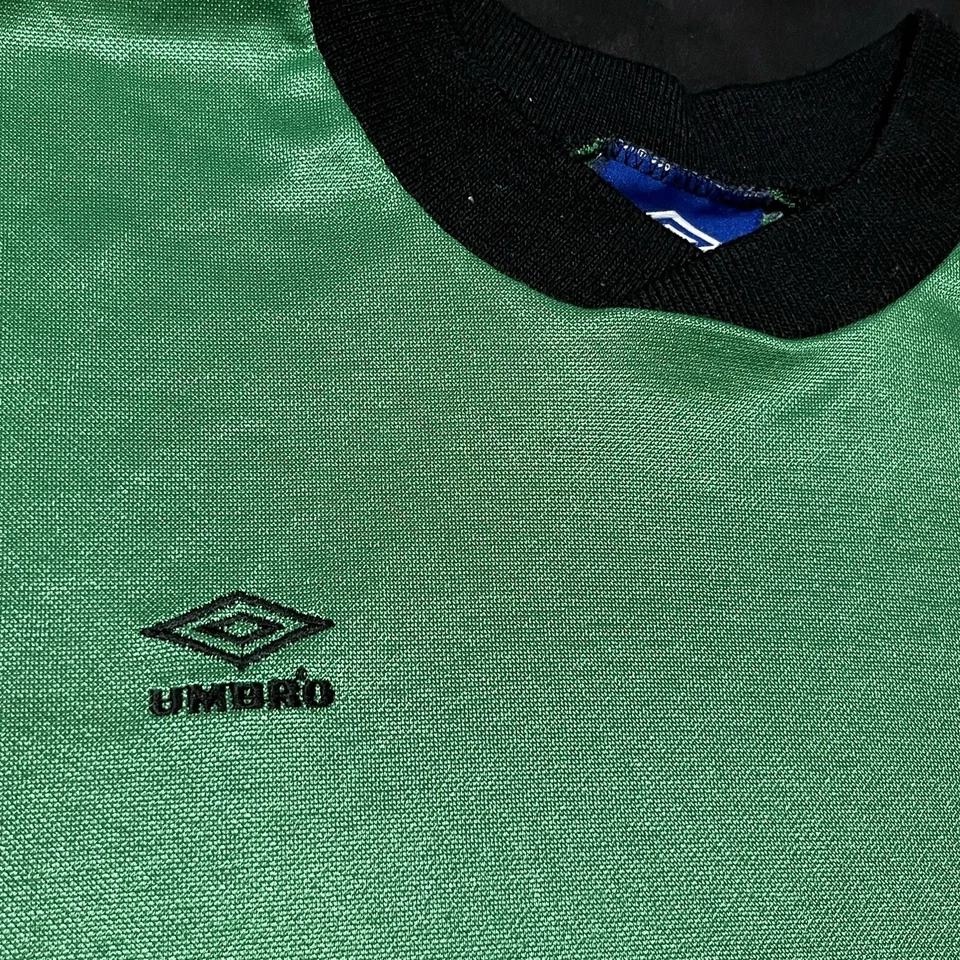 Umbro Vintage Años 80 Plantilla Polo Fútbol Portero Camiseta Manga Larga EE. UU. Foto 4 de 4