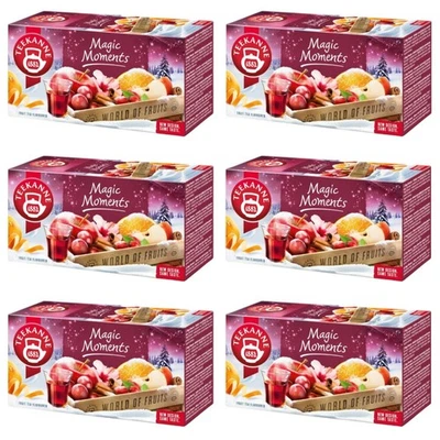 TEEKANNE - Magic Moments - Früchtetees mit Orangen&Rum&Trauben - 6x20 Teebeutel - Bild 1 von 4