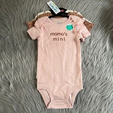 Carter's Child Of Mine Bodysuits Baby Girls Size 18 Months Three Piece Cotton