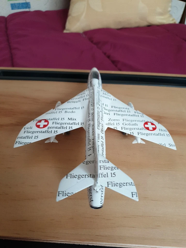 Avion Hunter Swiss Air Force Papyrus 1/72 Édition Limitée Pour La Suisse  - Photo 4/4
