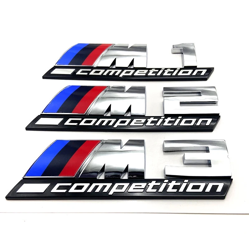 Adhesivo insignia emblema maletero trasero edición Competition/3D para BMW M1 M2 M3 M4 M5 M6 Foto 3 de 4