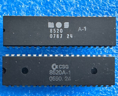 8520A-1 MOS/CSG ODD EVEN (x2) from an AMIGA 500 rev.3 #07 87/05/90