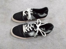 DC Zapatos de Skate Tenis Zapatos Gamuza Negro Blanco Cordones talla 7 mediano para hombre