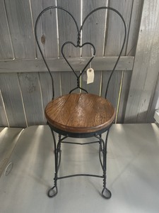 Vintage Child S Heart Shaped Parlor Chair Ebay