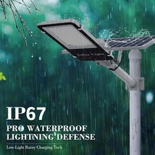 5000W Commercial Solar Street Lights Outdoor Dusk to Dawn Solar Super Bright US