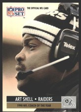 Art Shell #4 1991 Pro Set Los Angeles Raiders