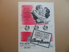 1946 CLUNY BROWN Movie Trade Release vintage print ad