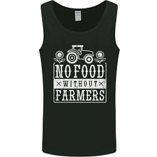 No Food Without Farming Farmers Mens Vest Tank Top