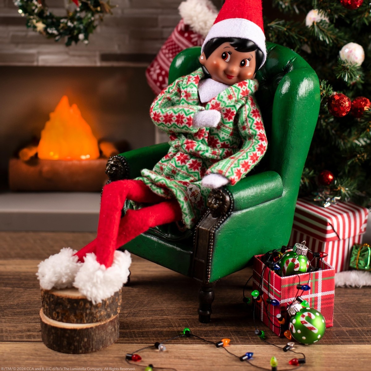 The Elf On The Shelf Claus Couture Snuggly Robe and Slippers Set - Cozy Holiday Robe and Slippers for Your Scout Elf - Includes The Elf On The Shelf Claus Couture Snuggly Robe and Slippers Set - Cozy Holiday Robe and Slippers for Your Scout Elf - Includes