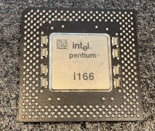 Intel Pentium i166MHZ CPU FV80503166 Q978 Qualifier Eng Sample Black