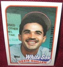 2017 TOPPS SILVER REDISCOVER STAMPED BUYBACK #195 OZZIE GUILLEN (1989 TOPPS)
