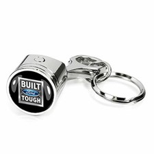 Ford Built-ford-tough Chrome Finish Engine Piston And Rod Metal Key Chain Ford Built-ford-tough Chrome Finish Engine Piston And Rod Metal Key Chain