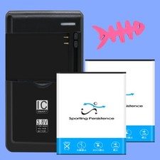 Rechargeable 2x 2980mAh Battery Rapid Charging Charger f Samsung Galaxy 4 G313M