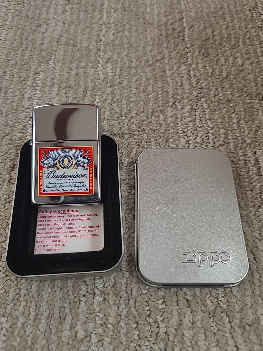 限定品 Budweiser U.S.Zippo&アルミダイキャスト灰皿 【公式通販】