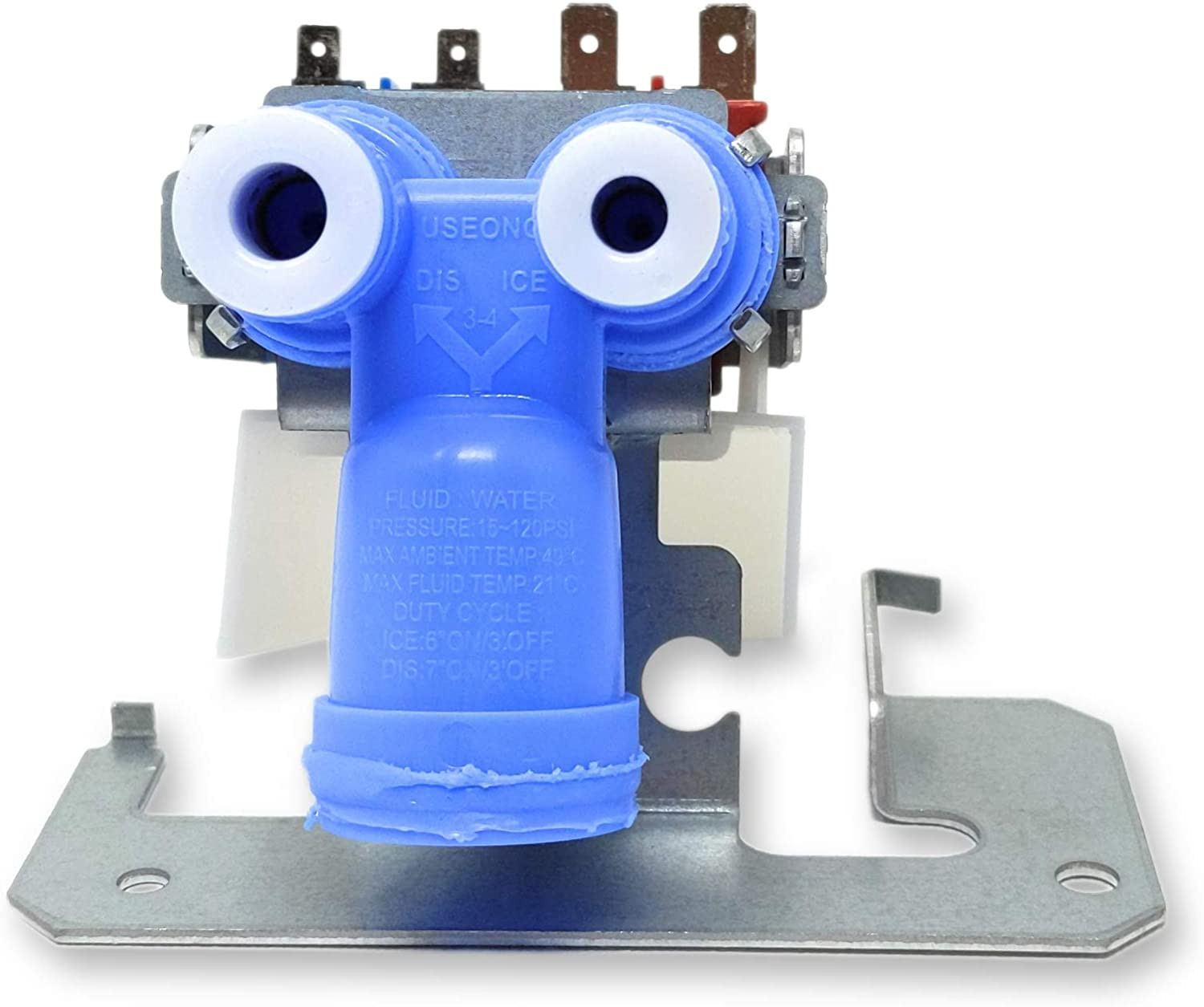 Refrigerator Dual Water Fill Inlet Valve Kit Ice Maker Genuine OEM Replacement