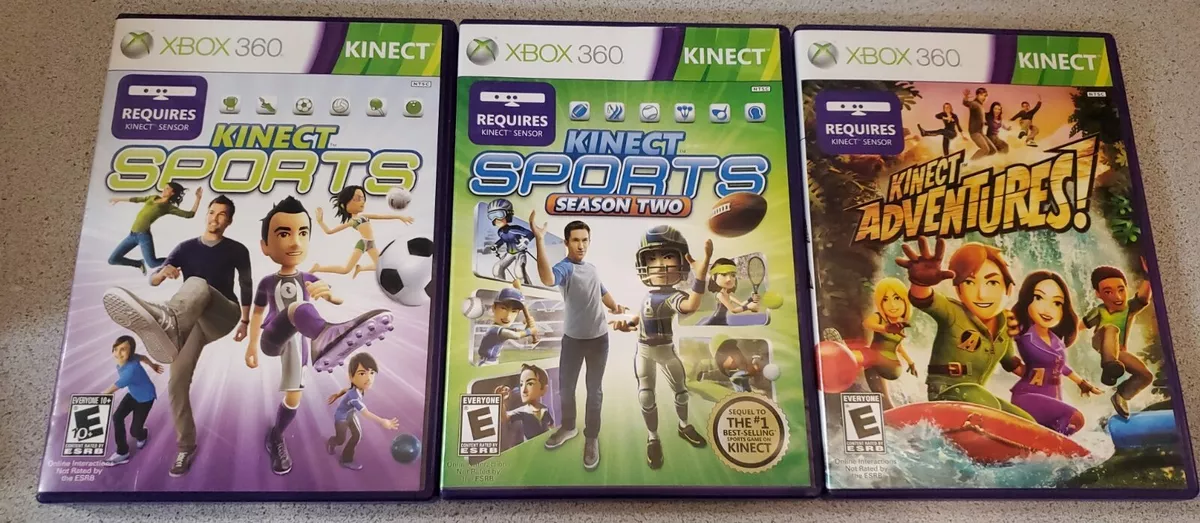 Kinect Sports 1 & 2 Season Two (Xbox 360 Video Game Lot)