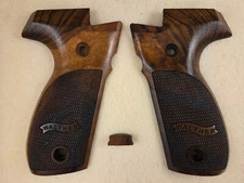 Walther P88 ONLY FINE ENGLISH WALNUT CHECKERED Pistol Grips w/LOGO U