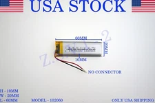 3.7V 1300 mAh 102060 Lithium Polymer LiPo Rechargeable Battery (USA STOCK)