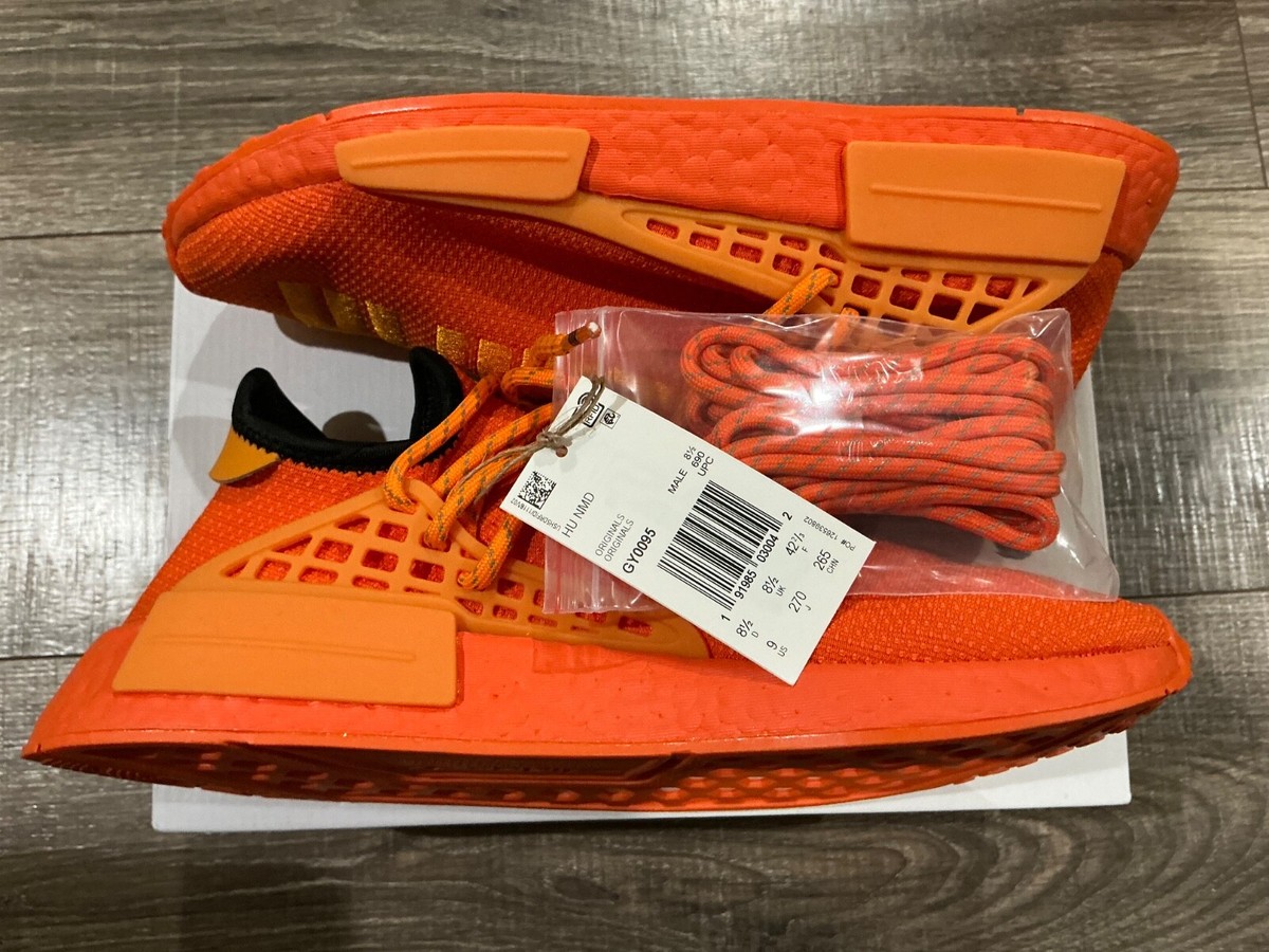 Adidas Pharrell Williams x NMD Human Race “Orange” Sz Mens