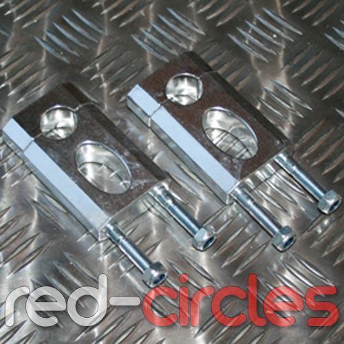 22mm PIT DIRT BIKE ALLOY HANDLEBAR RISER CLAMPS 125cc 140cc PITBIKE HANDLE BARS