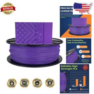 Tough Pro PLA+ Filament 1.75 mm - Durable Grape Purple 3D Printing Solution