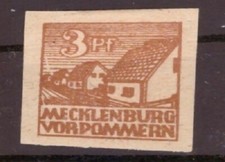 SBZ Mecklenburg Vorpommern MiNr 29 y PFIV gefalzt * gepr&uuml;ft Kramp