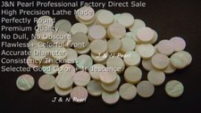 JnnPearl 6mm 100 5pcs Mother of Pearl Inlay Dots for Guitar, Banjo,1,3mm Thick