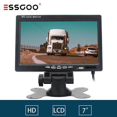 7'' LCD TFT Screen Monitor HD Display Bildschirm Für LKW PKW KFZ Rückfahrkamera