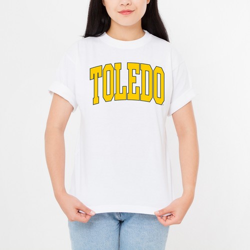 Toledo Rockets Mega Arch - NCAA University Short Sleeve T-Shirt - Picture 28 of 36