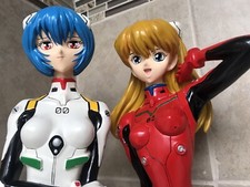 UNIQUE Evangelion Rei AYANAMI & Asuka SHIKINAMI SCULPTURES 16