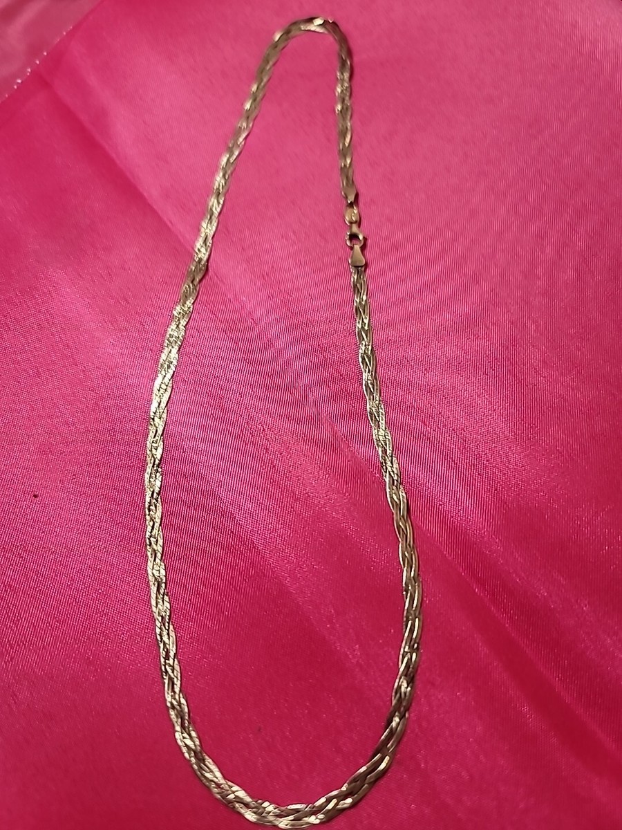 Vintage 14k Stamped Aurafin 17 18 Inch 6 Grams Necklace 5180551