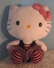 TY BEANIE BUDDY BUDDIES CLASSIC -"HELLO KITTY "PINK BOW 12" SITTING