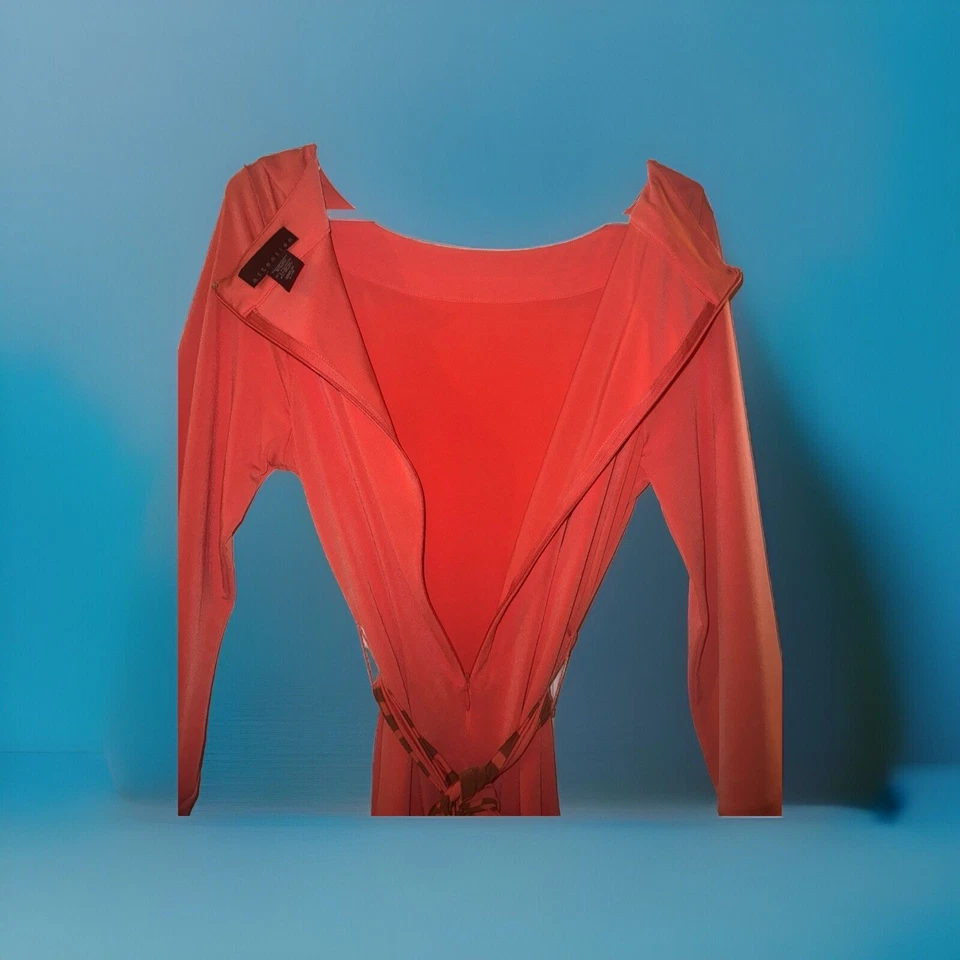 Women’s Size Large Coral Colored Dress By Attention Very Nice! - Image 3 of 4