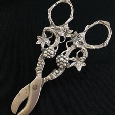 Vintage Silver Scissors Italy 1979 Silver 800 Signed Rare Collectible Unique