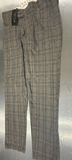 Zoom King SlimFit Pantolon New York Plaid Pants - Size 31 - New With Tags