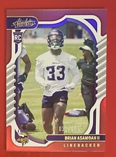 2022 Panini Absolute Rookies Spectrum Red /100 Brian Asamoah II RC #148 Vikings