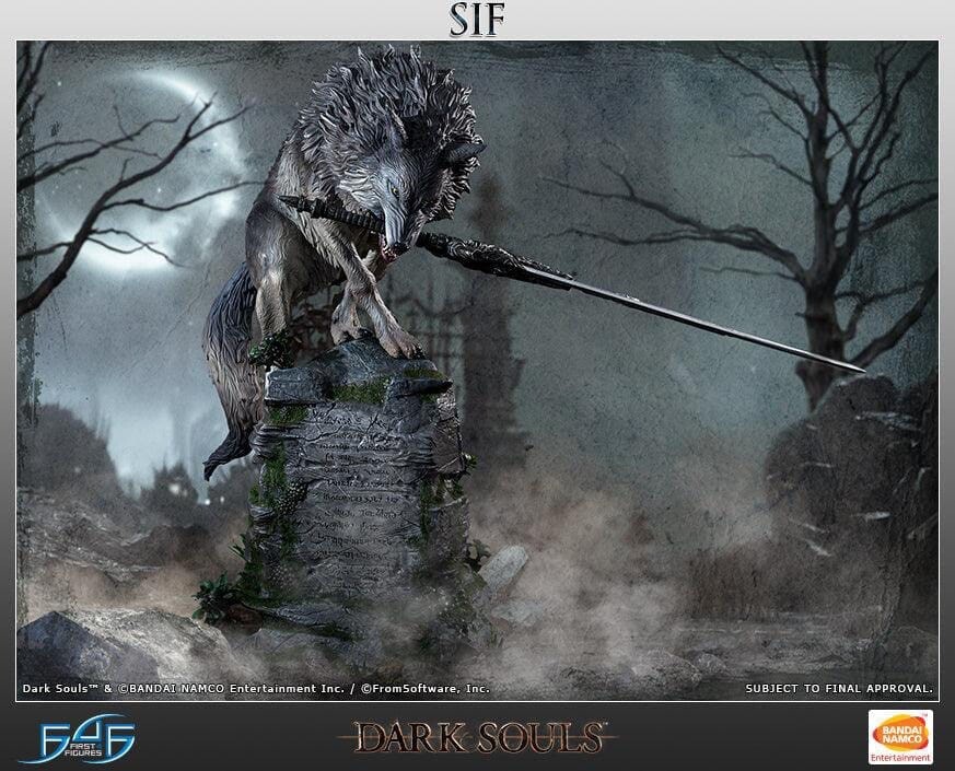DARK SOULS STATUE THE GREAT GREY WOLF SIF 64 cm F4F IN STOCK