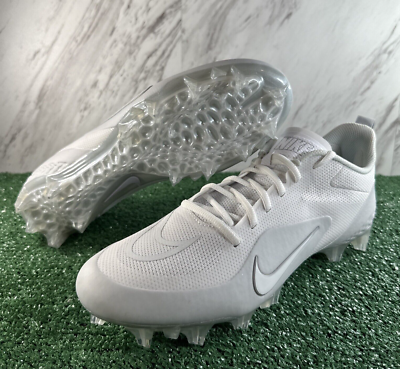Nike Alpha Huarache 8 Pro Mens Lacrosse Cleats SZ 9 White 