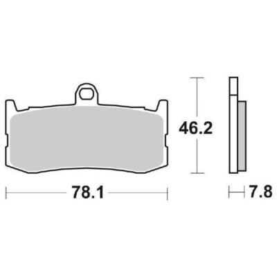 Front Racing Brake Pads SBS 864RS