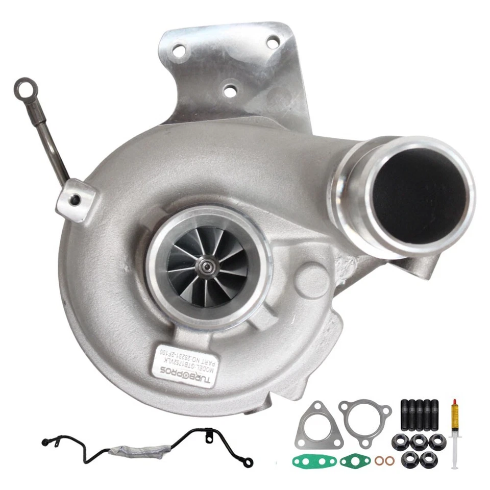 Actualización Billet Turbo sin actuador + tubo de alimentación de aceite para Hyundai Santa Fe 2,2 L 2009- Foto 3 de 4