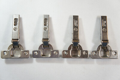 4 Pack Salice H110C2R6A99 200 Series 3/4 Inch Overlay Press-In Concealed Nickel