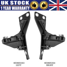 2x Bumper Headlight Bracket Support For Audi A4 B7 2004-2008 8E0805363 8E0805364