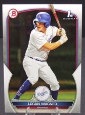 2023 Bowman Baseball 1st Prospect LOGAN WAGNER #BP-36 Los Angeles Dodgers