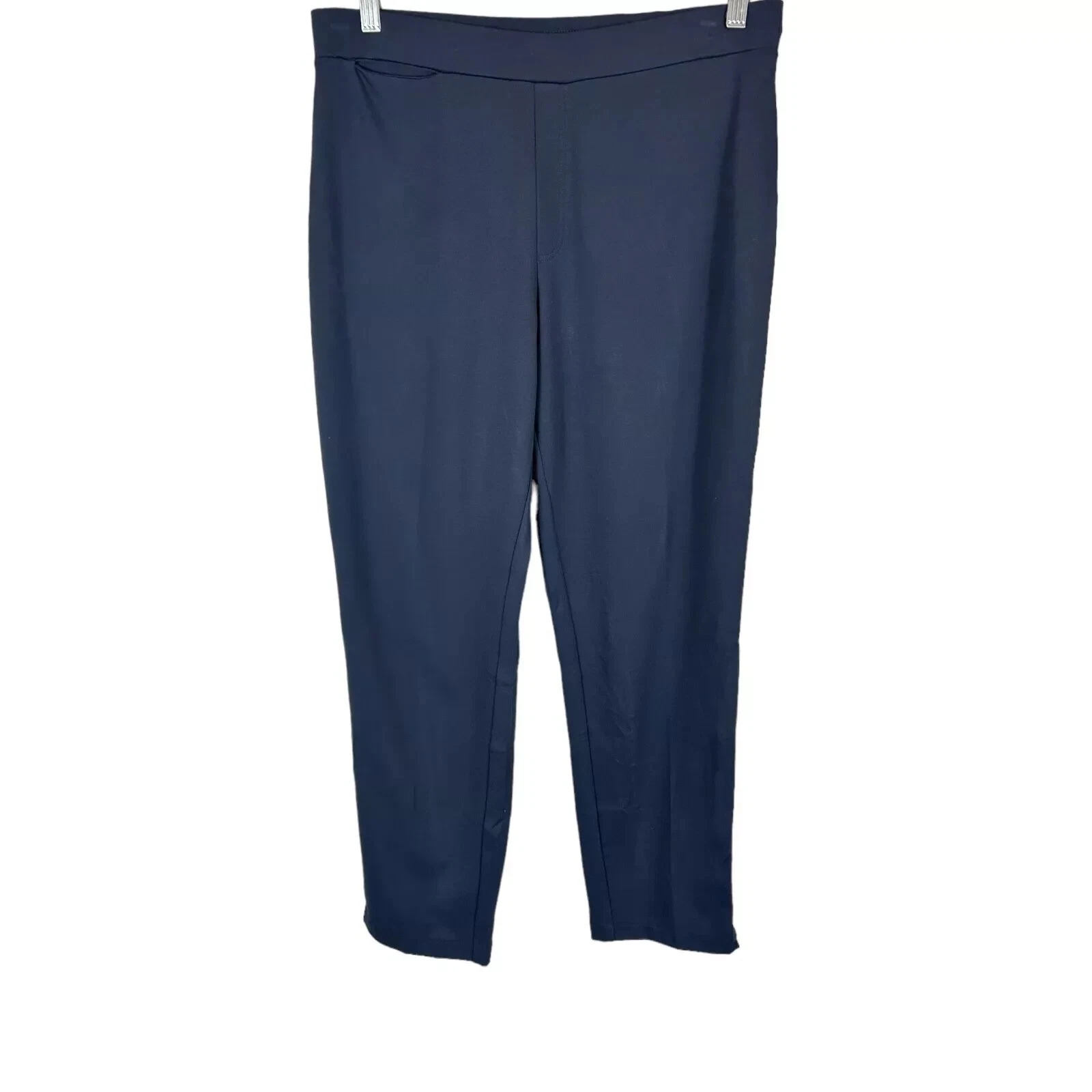 Susan Graver Everyday Reg. Pantalon mince tricoté Supreme gris grande taille