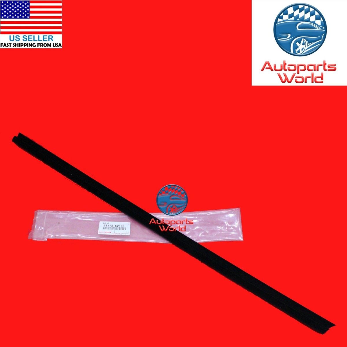 GENUINE SCION xA INNER DRIVER DOOR FRONT WINDOW BELT WEATHERSTRIP