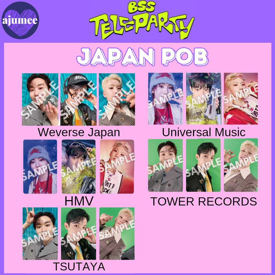 BSS 2nd Single Album ' TELEPARTY ' JAPAN POB Photo Card BSS 2nd Single Album ' TELEPARTY ' JAPAN POB Photo Card