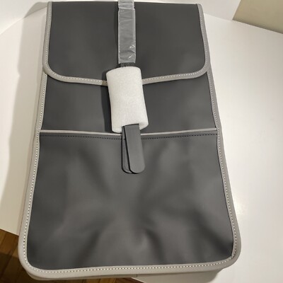 RAINS -Black Reflective Backpack No. 14090 - MSRP $125 New With Tags